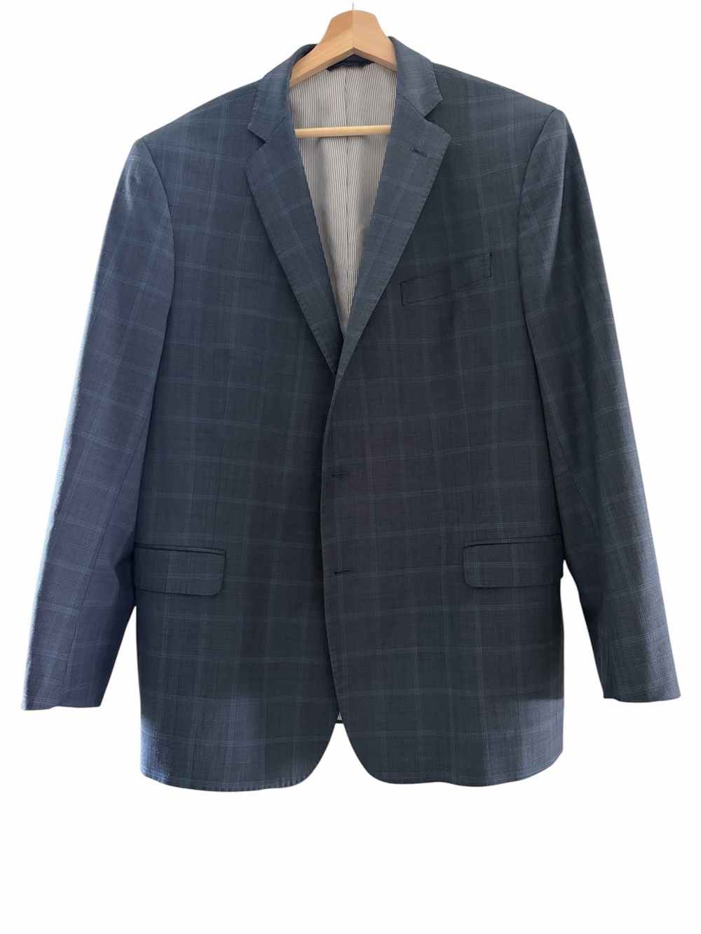 Brooks Brothers Plaid Wool Suit Jacket Men’s 46R Explorer Regent Fit